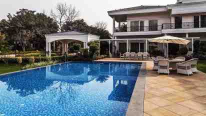 Swimming Pool in The White Habitat Farmhouse
