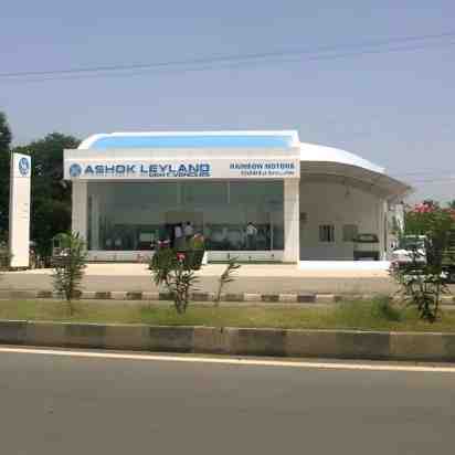 Showroom Exterior of Ashok Leyland Showroom