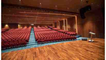 Auditorium Interior of Bharat Mandapam video thumbnail