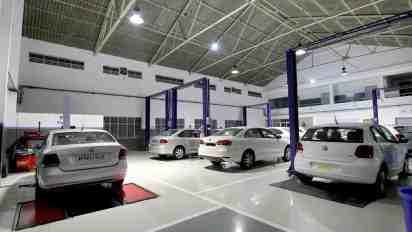 Showroom Interior of Volkswagen Showroom