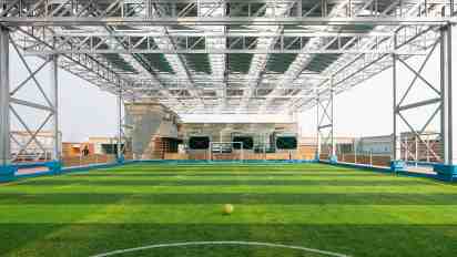 Outdoor Football Court at Ahmedabad University Centre video thumbnail
