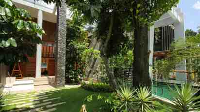 Backyard in The Invisible House