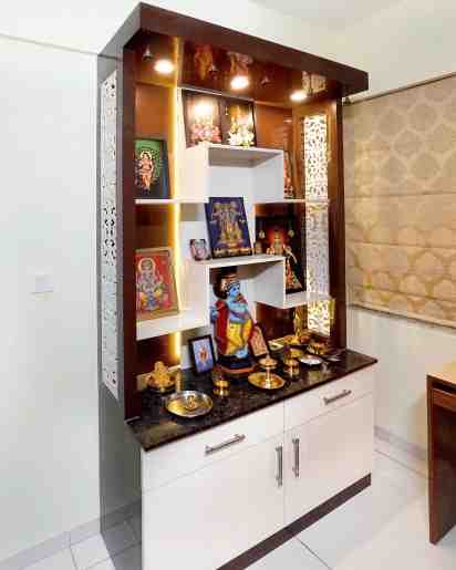 Pooja Mandir In Ranjith & Anupa's Apartment