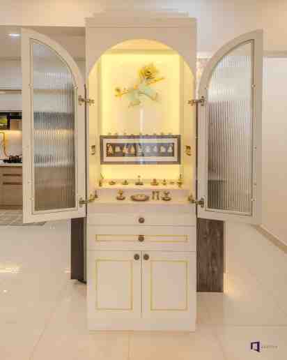 Pooja Mandir In Shashikant & Alekhya's 3BHK Home