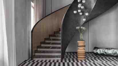 Staircase in 45 Penthouse