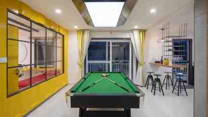 Residential Game Room in Anudeep Residence