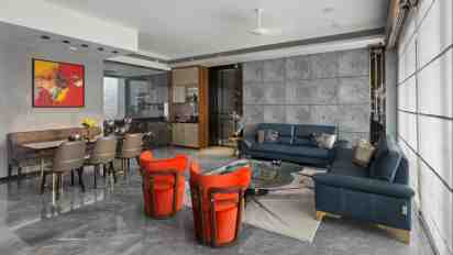 Living Room in Reflection Apartment