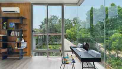 Home Office in the Lap of Nature House