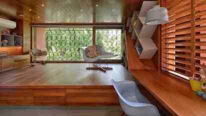 Home Study in House With Revolving Doors