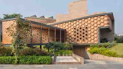 Frontyard in Aranya House