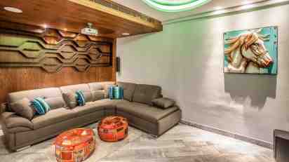 Home Theatre in Mural Apartment
