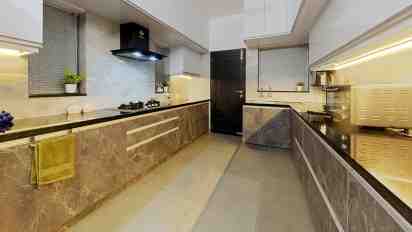 Kitchen in Gopikrishnan & Meera Residence