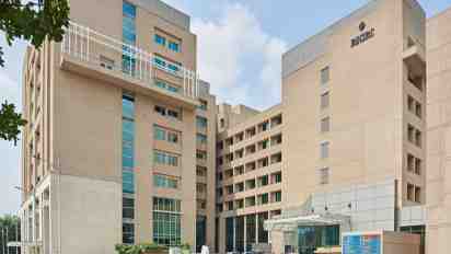 Hospital Exterior of Rajiv Gandhi Cancer Institute and Research Centre (RGCI & RC)