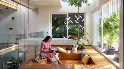 Courtyard in The Blooming Haus House