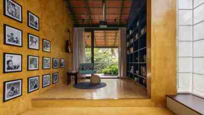 Home Library in Residence in Kannur