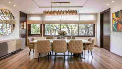 Dining Room in Jor Bagh Residence