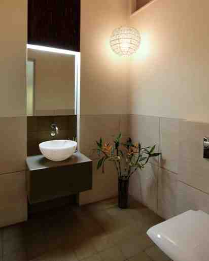 Powder Room In The Cube House