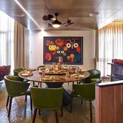 Dining Room in Palkhi Residence
