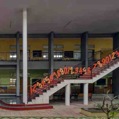 Staircase in Jindal Vidya Mandir School