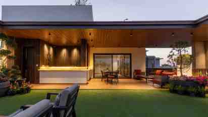 Terrace Garden in The Architects Den House