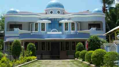 House Exterior of Domed Courtyard Twin House
