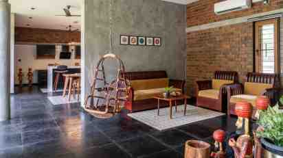 Living Room in Brick Abode