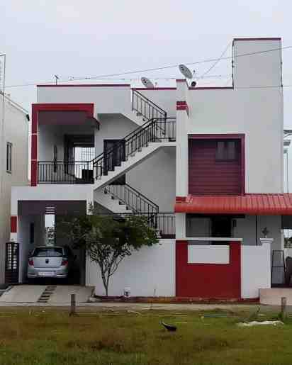 House Exterior Paint Work by Rani Painting Works
