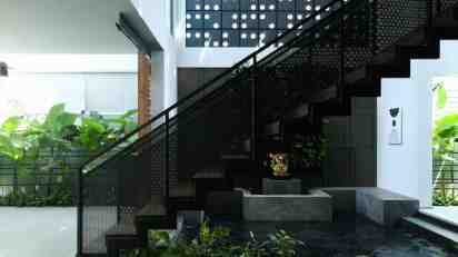 Staircase in Dappled House