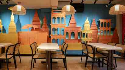 Cafe Interior in Ksheer Sagar Cafe
