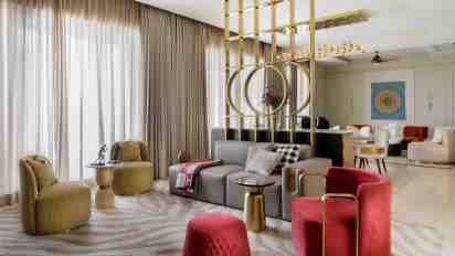 Living Room in Country 107 Residence