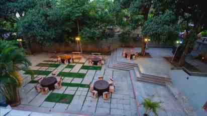 Backyard in MLR Convention Centre