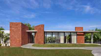 House Exterior of A Cuboid Called Home