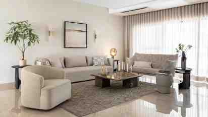 Living Room in Contemporary Abode House