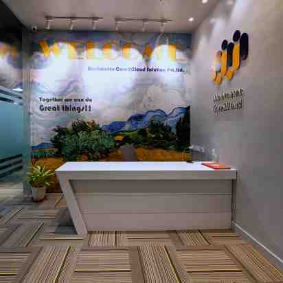 Office Reception in Workmates Office