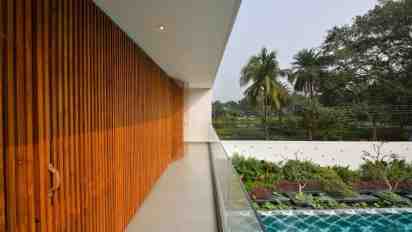 Balcony in Pool House