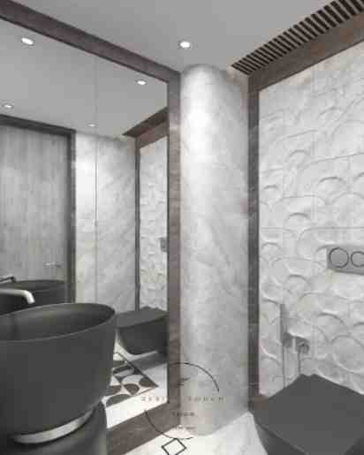 Powder Room Designed By The Designtouch Studio