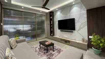 Living Room in Samarth Siddhi Apartment