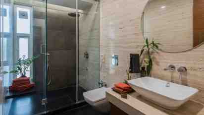 Bathroom In Skewed House