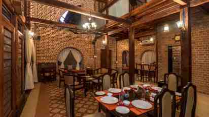Dining Room in SaffronStays Vedika Villa