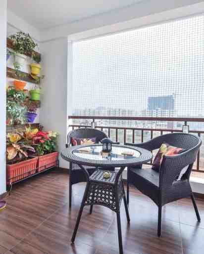 Balcony in Modern Indian Home Interiors