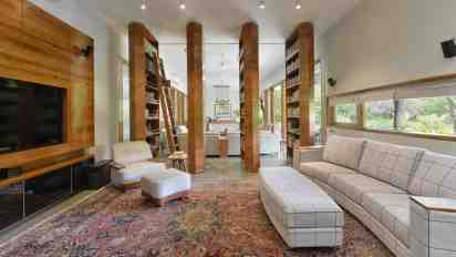 Living Room in House With Revolving Doors