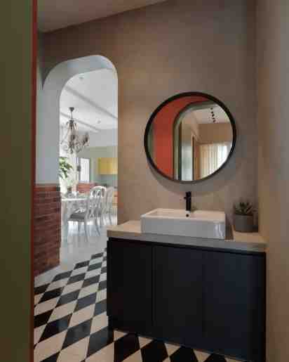 Powder Room in 703 Park Grandeur Apartment