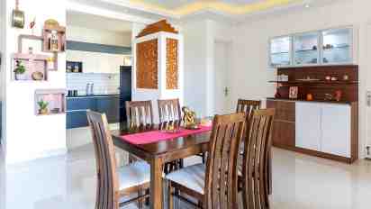 Dining Room in Chic & Sleek Home