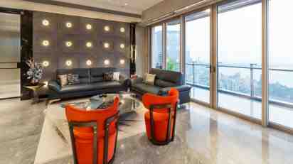 Living Room in Reflection Apartment