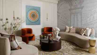Living Room in Country 107 Residence