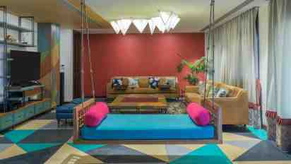 Living room in Shyamkunj Residence