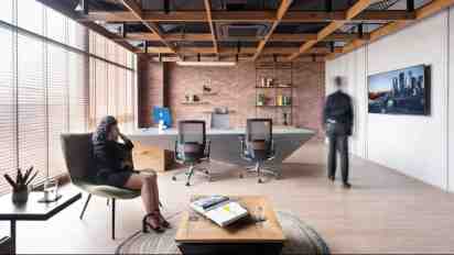 Office Private Cabin in Contemporary Workspace