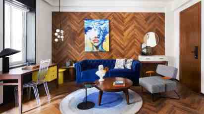 Living room in Apartment 01, Mohini Mansion