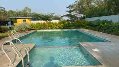 Swimming Pool in The Reaper's Retreat Farm House
