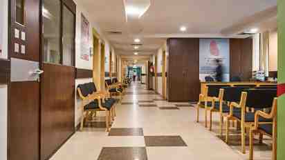 Hospital Waiting Area in Paras Health Hospital